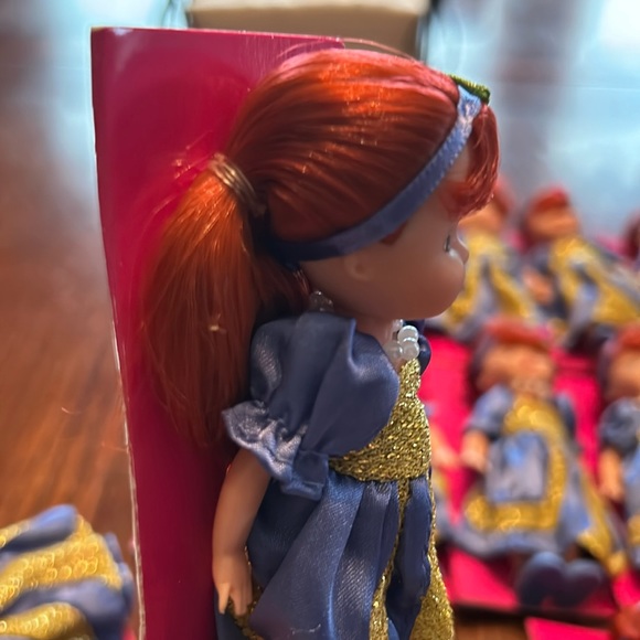 NEW Lot of 14 Ginger Red hair dolls 4” - Picture 5 of 8
